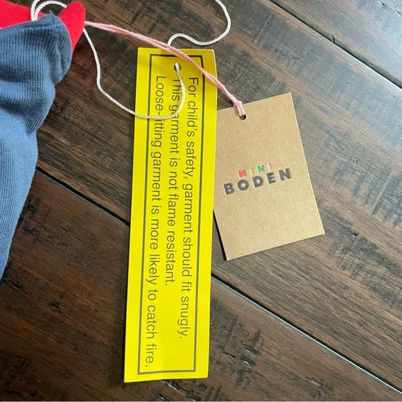 Mini Boden Blue Space Santa Long John Pajamas NWT - Picture 8 of 12